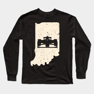 Indianapolis 500 Car Speed 500 , Indiana Top  Car Race Vintage Long Sleeve T-Shirt